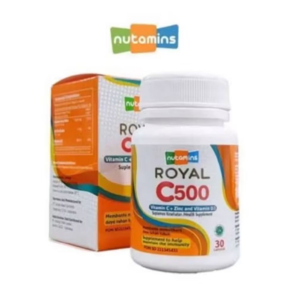 Nutamins ROYAL C500
Vitamin C + Zinc & Vitamin D3 Health Supplement