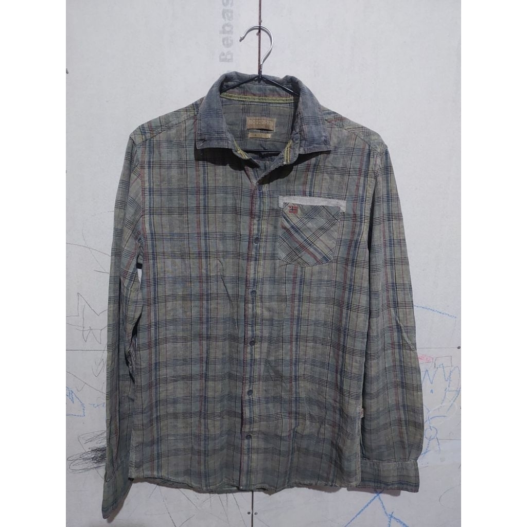 Napapijri planel kemeja lengan panjang