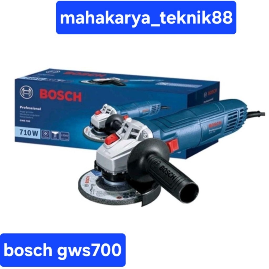 Gerinda 4" Bosch GWS 700 Angle Grinder Mesin Gerinda 100 mm Corded 700W