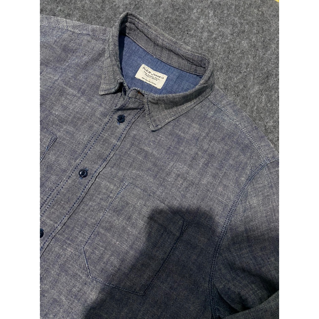Kemeja Nudie Jeans Casual Shirt Grey