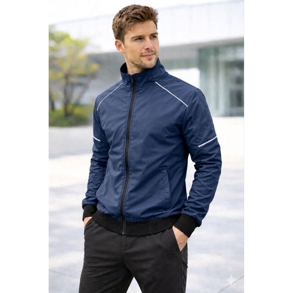 Jaket cowok big jumbo bahan parasut taslan jaket pria keren jaket ellegan jumbo M, L, XL, XXL, 3XL, 