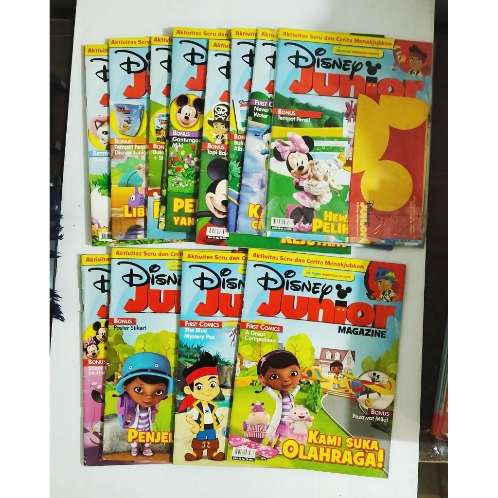 majalah disney junior magazine bilingual Indonesia inggris