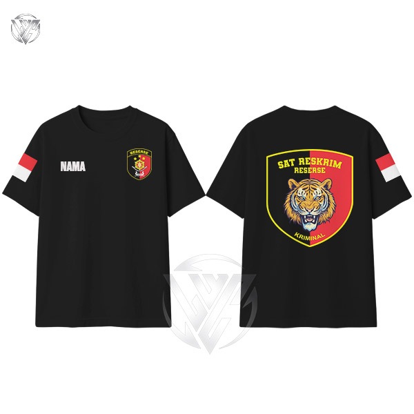 Kaos Sat Reskrim Reserse Polri Indonesia Lengan Pendek