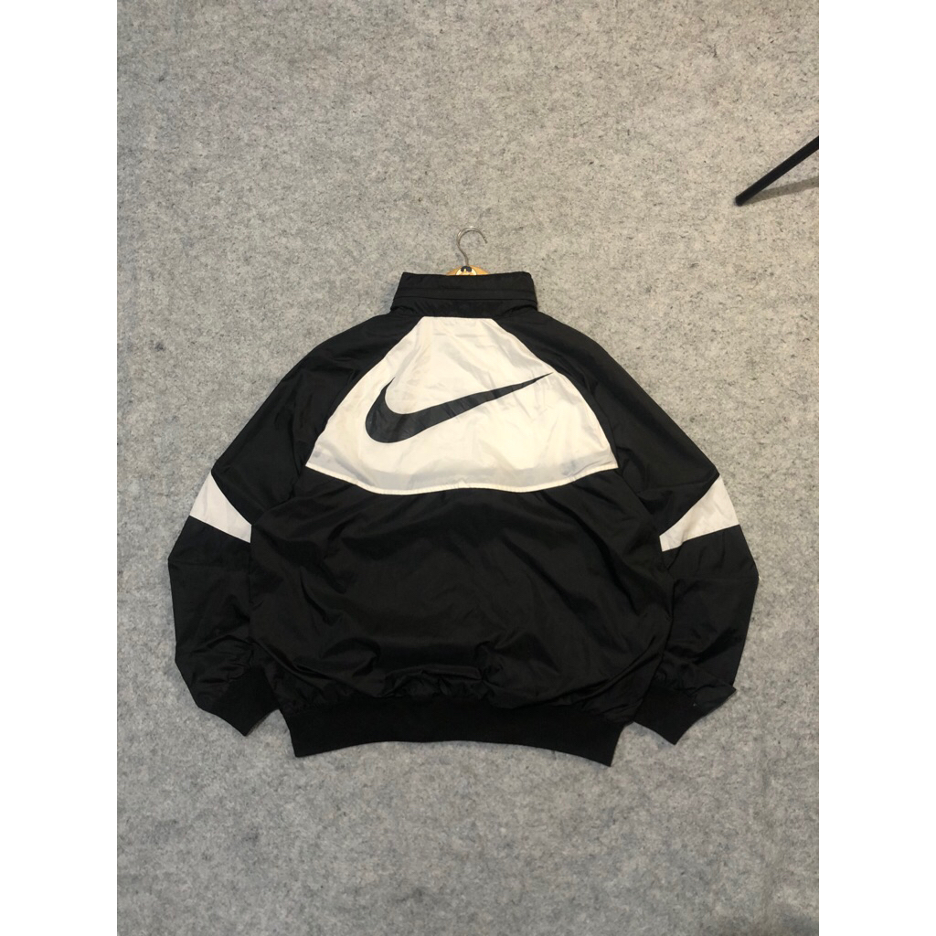 Nike Sportswear Jacket Windbreaker Colour-block Big logo | Black-White
