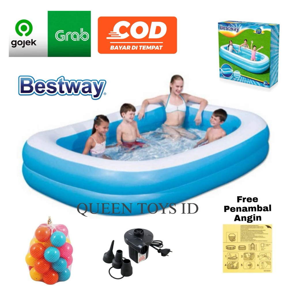 KOLAM RENANG ANAK BESTWAY 54006 262 CM - KOLAM RENANG ANAK JUMBO