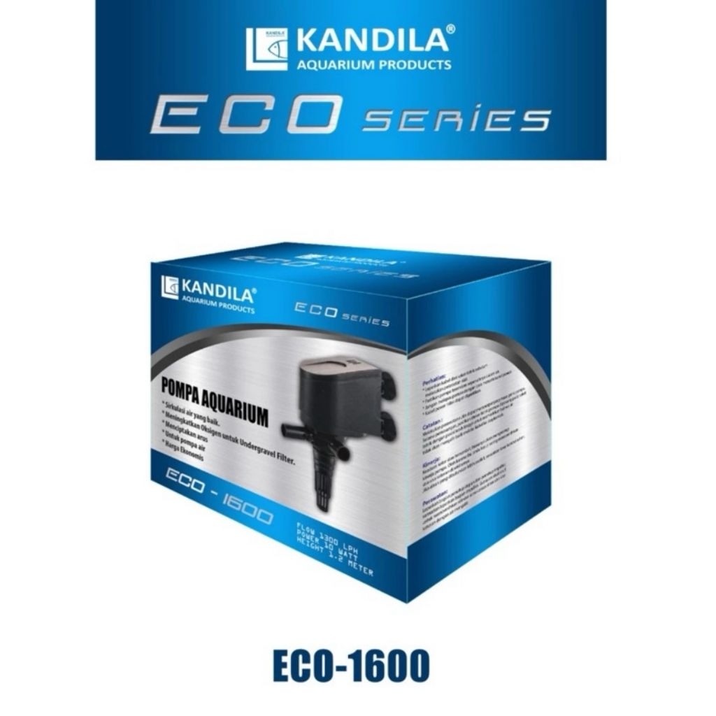 Pompa Air Aquarium Kandila Eco 1600  dengan Sirkulasi Air Kuat