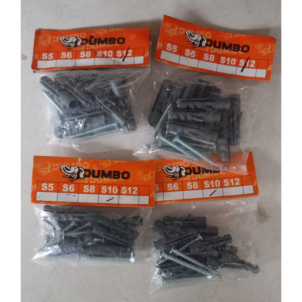 Fisher Dumbo S-10, S-12 dan Sekrup