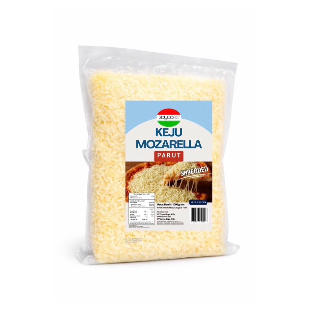 Keju Mozarella Parut Impor Halal 100 gr Mozzarella Maestrella Shredded Topping Pizza