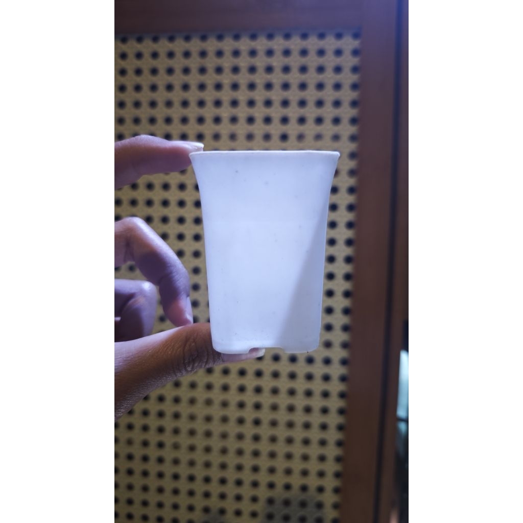 Pot Kotak 5cm Putih Pot Kotak 5cm Hitam HDG NKT Pot Kaktus Pot Tanaman Pot Bunga Pot Pembibitan