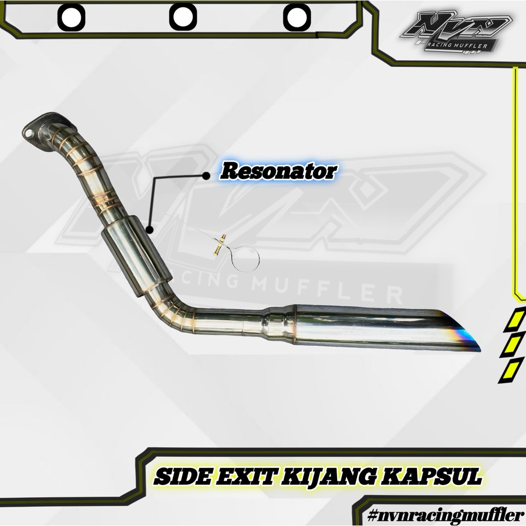 KNALPOT RACING PNP SIDE EXIT MOBIL KIJANG KAPSUL