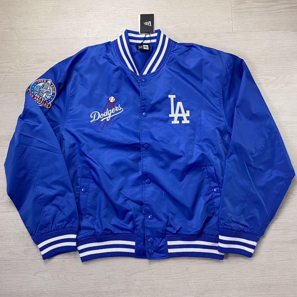 New EraJacket Varsity Jacket LA Dodgers Logo Pocket
