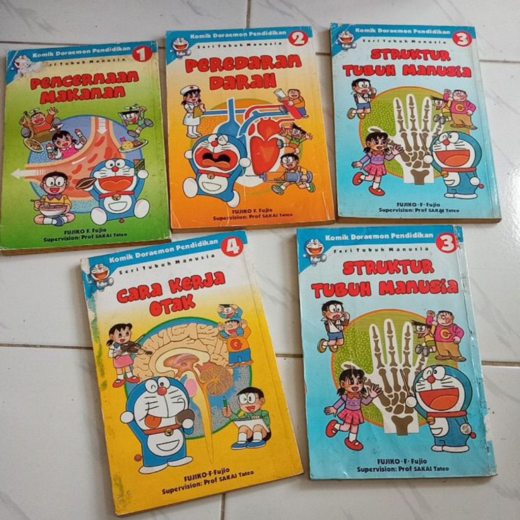 komik Doraemon pendidikan berwarna