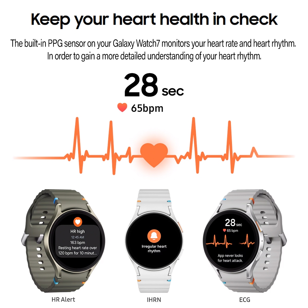 CUCI GUDANG SAMSUNG GALAXY WATCH 7 44mm Smartwatch Wanita Jam Tangan Smartwatch Pria IOS & Android