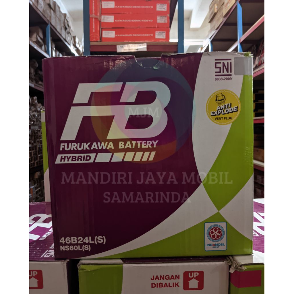 AKI BASAH FB FURUKAWA HYBRID (SIAP PAKAI) 46B24L(S) NS60L(S) | 45AH