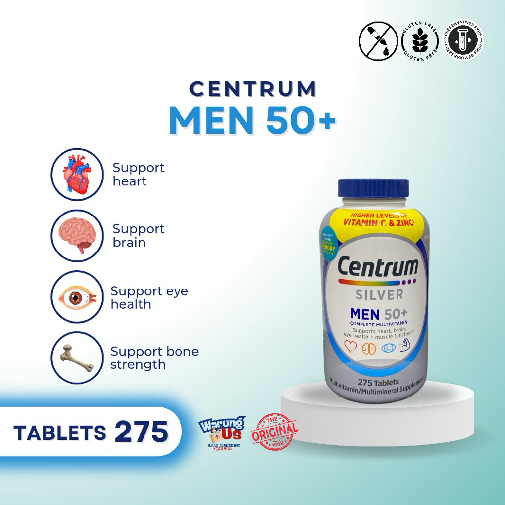 Centrum Silver Men 50+ (Import USA) 275tablets