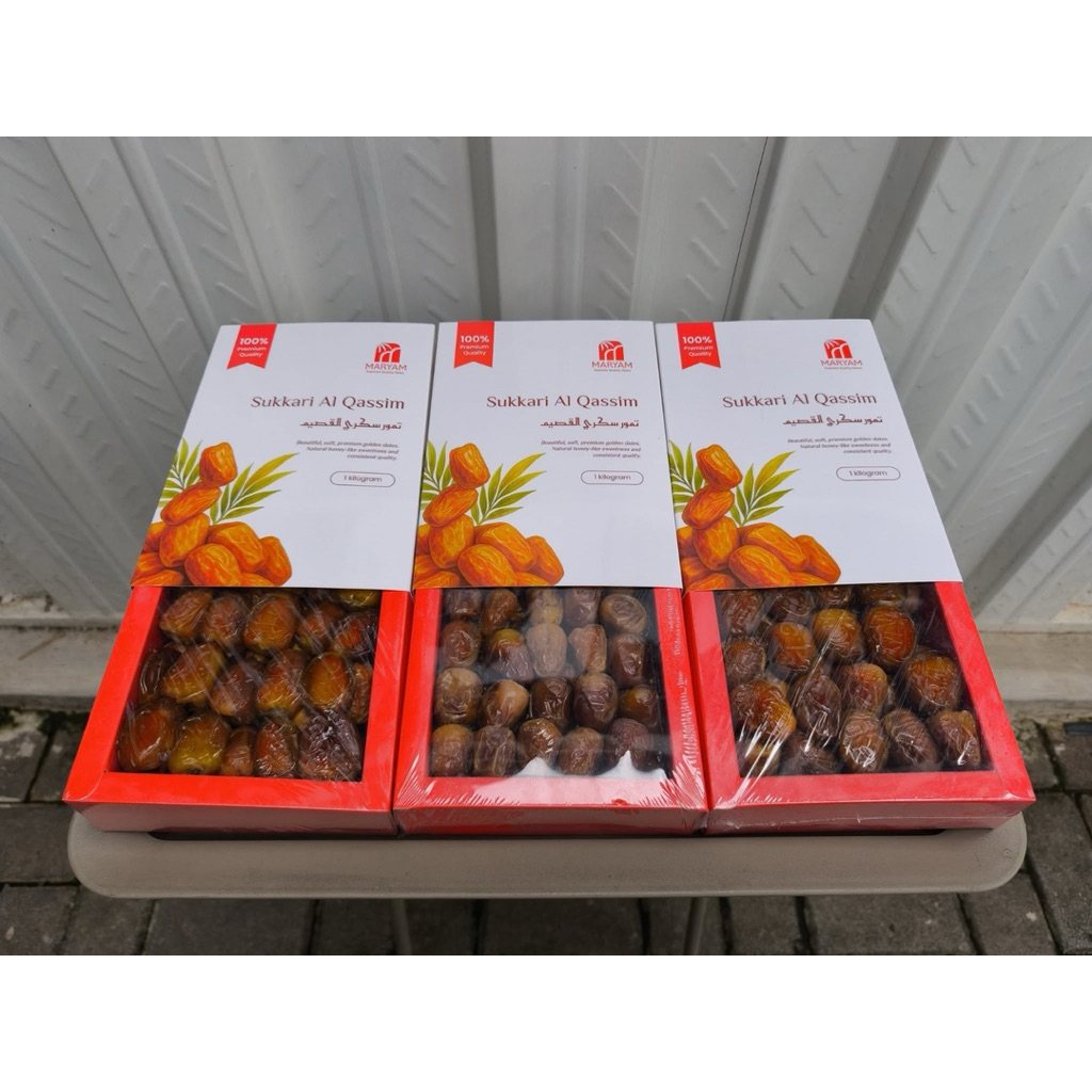 Kurma Sukari Premium Al Qawsim Maryam 1Kg Kurma Asli Import Manis Lembut Kurma Ramadhan