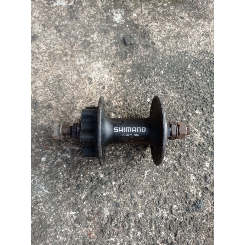 Hub Freehub sepeda merk Shimano hb m475 lobang 36 bagian depan second jos