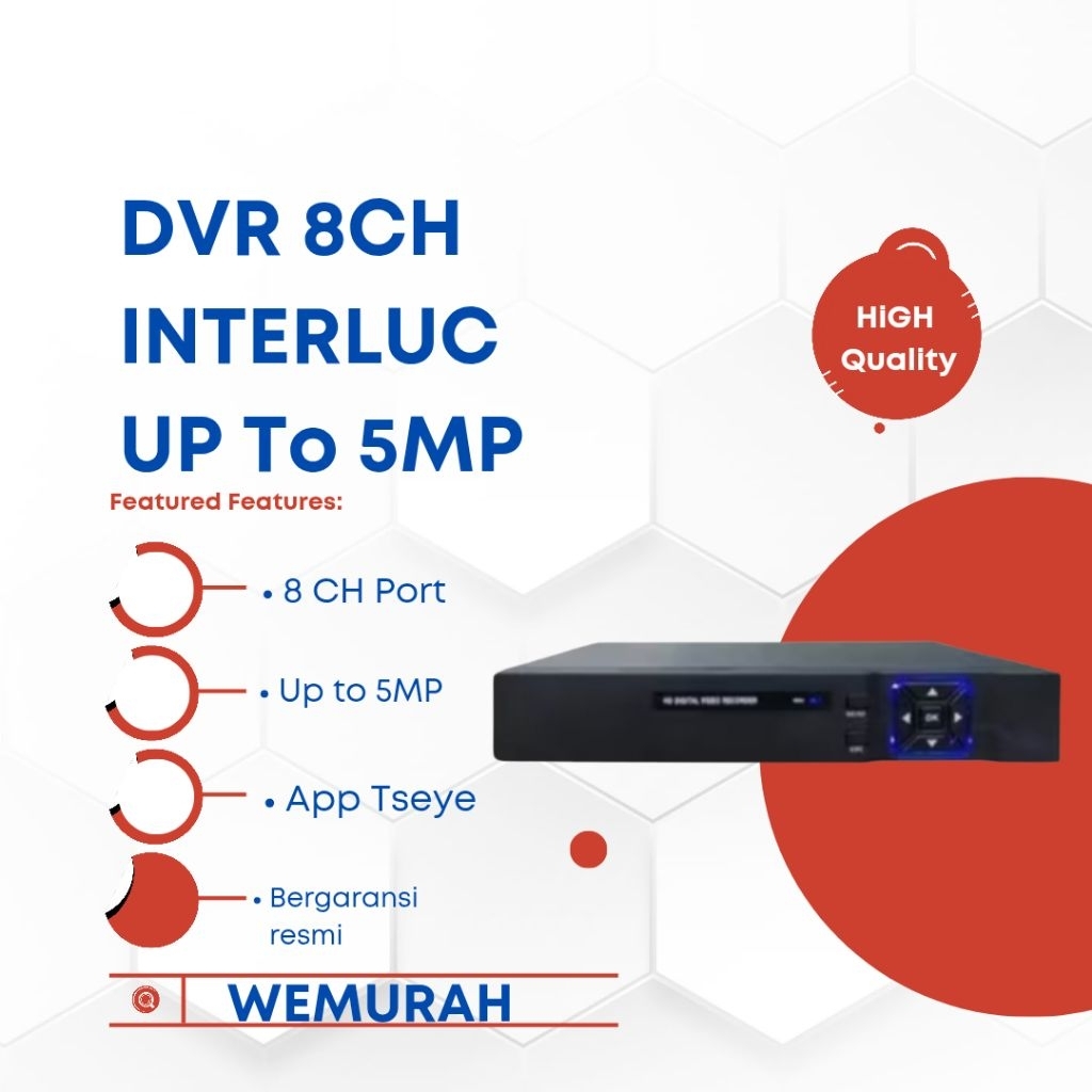 Dvr Cctv 8 Port 5MP - Dvr Smart 8 channel 5MP Audio-Dvr Cctv 8 Channel