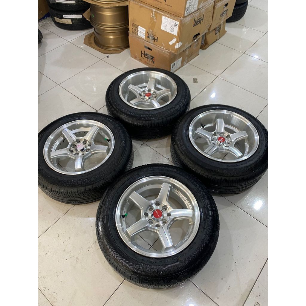 VELG DAN BAN MOBIL MURAH WORK EMOTION RING 15 BAUT 4 PNP MOBILIO FREED KIJANG LIVINA AVANZA XENIA YA