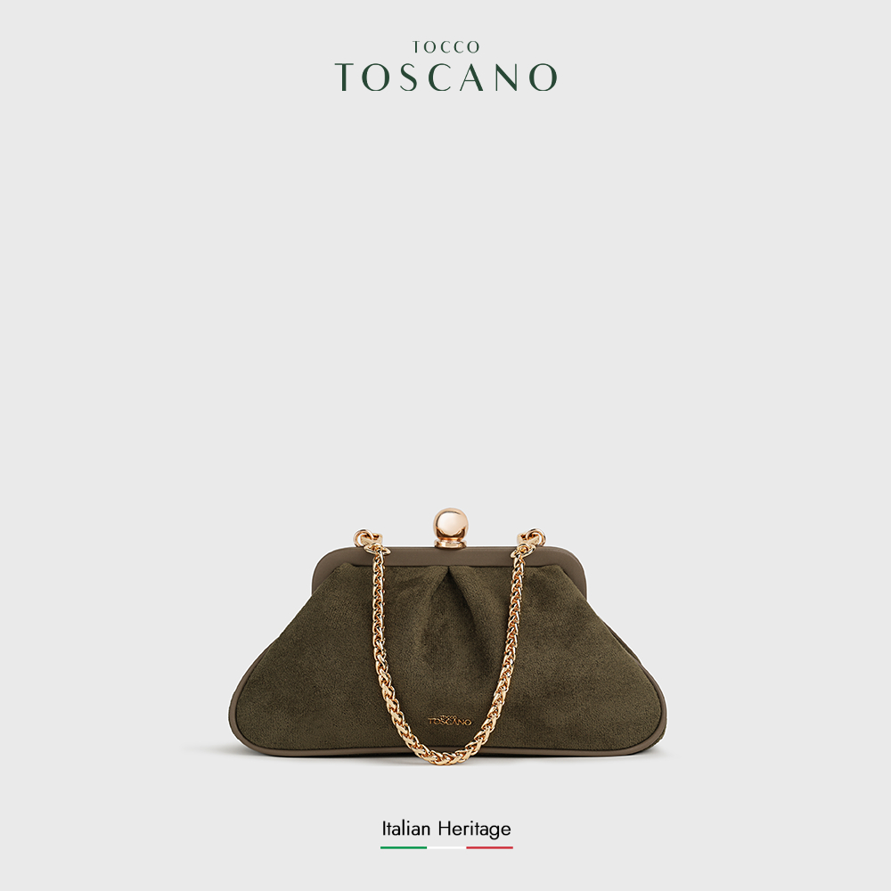 Tocco Toscano Noemi Clutch - Tas Pesta Wanita (Olive)