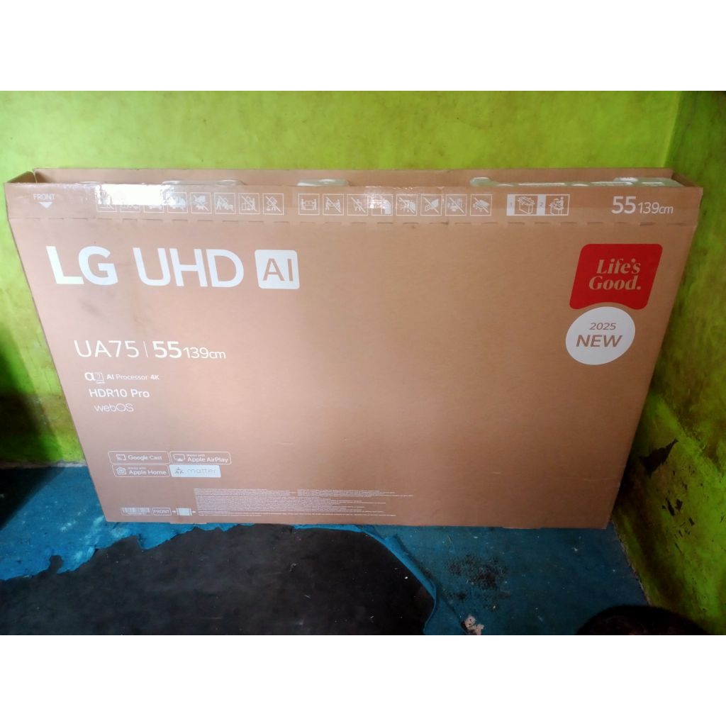Kardus Dus Box Tv LED 55 inch, LG Free Strofoam