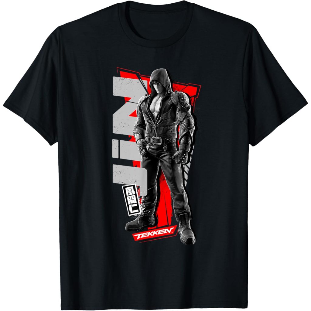 Kaos TEKKEN 029 Jin Kazama T-Shirt – Baju Vintage 90s Retro Pria Wanita Unisex Cotton Combed 24s