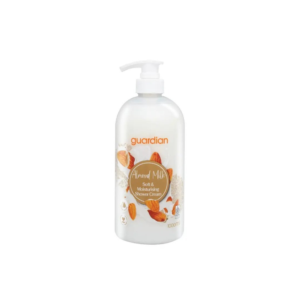 Guardian Almond Milk Soft & Moisturising Shower Cream 1000ml / 1 L Sabun Mandi