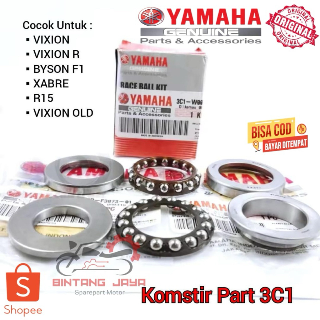 100% ORIGINAL KOMSTIR YAMAHA 3C1 Vixion Old New R15 NVL NVA Xabre Byson - Comstir Mangkok Stang Race