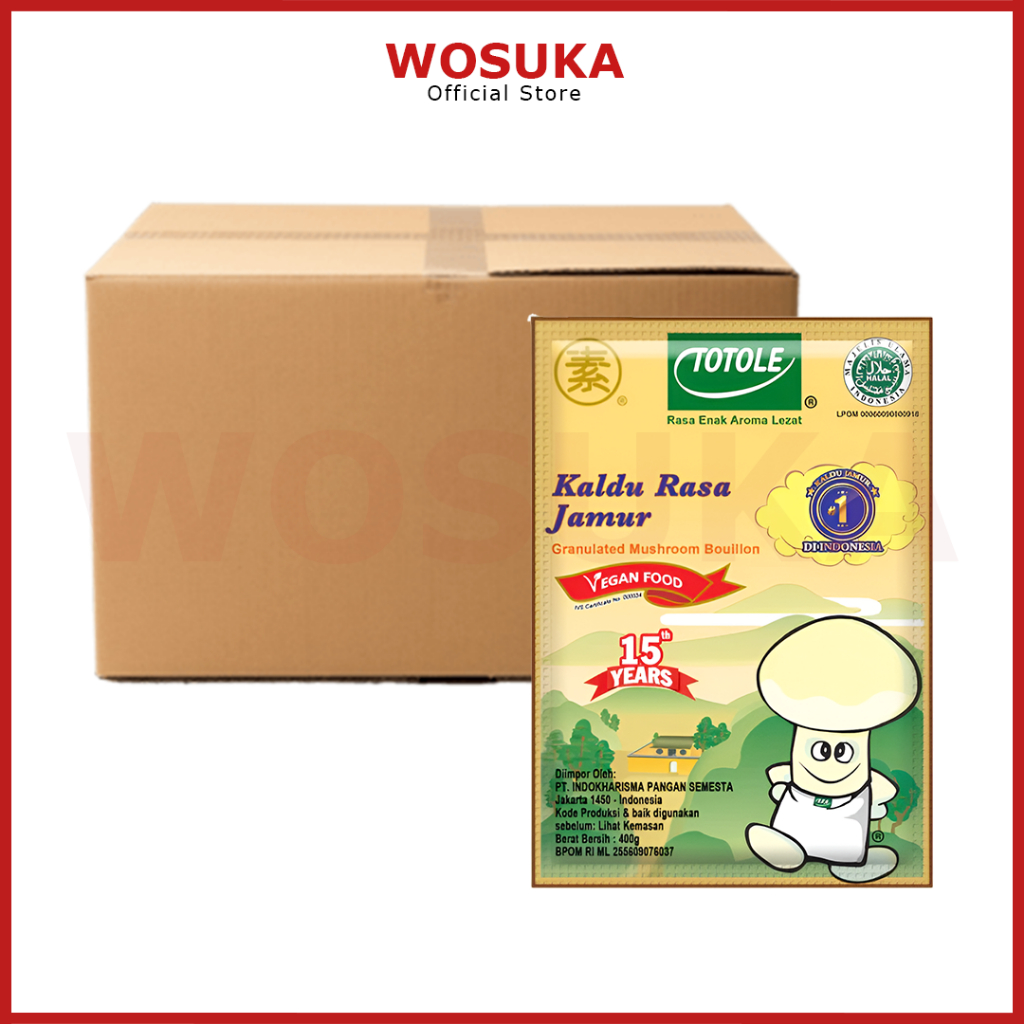 CTN - TOTOLE Kaldu Jamur 400gr (1 DUS) | TOTOLE Kaldu Rasa Jamur 400 gram 1 DUS | TOTOLE Mushroom Bo