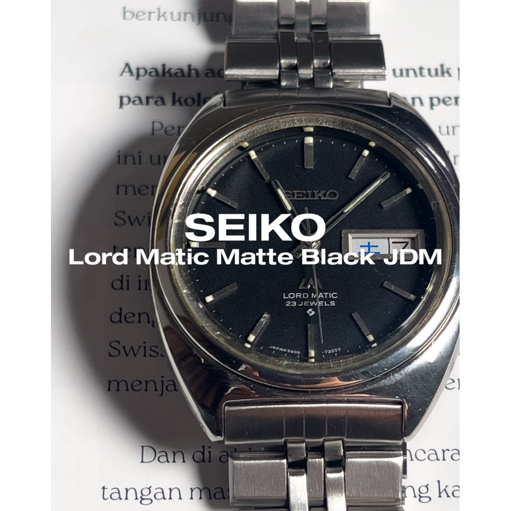 SEIKO LORD MATIC MATTE BLACK DIAL JDM ORIGINAL