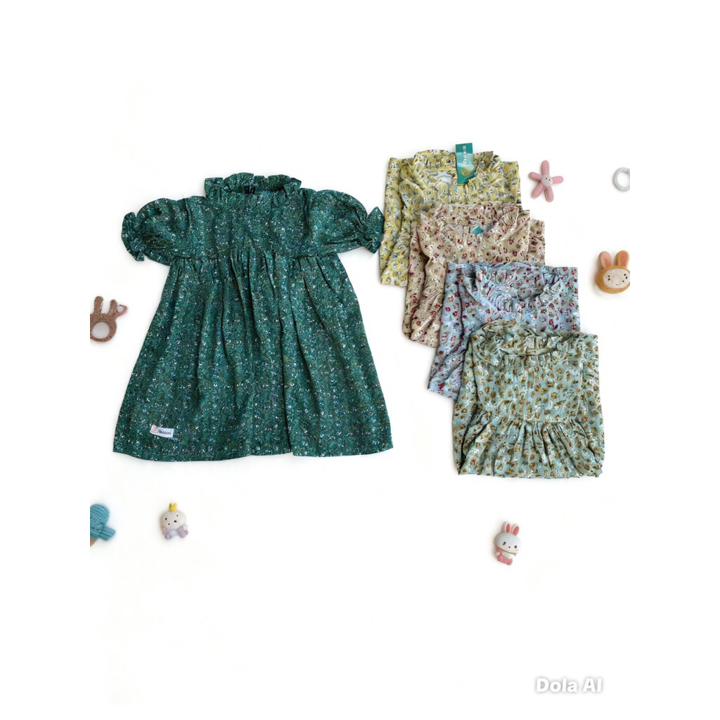 New Arrival Ruselia Dress Korean Style By Happi Bi Korea Style Baju Anak Model Korea Lebaran Dress A