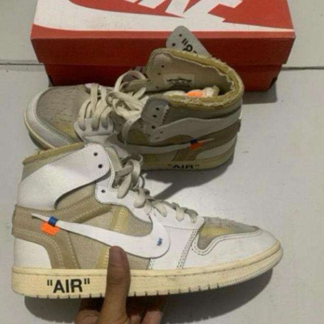 aj1 x off white euro second preloved