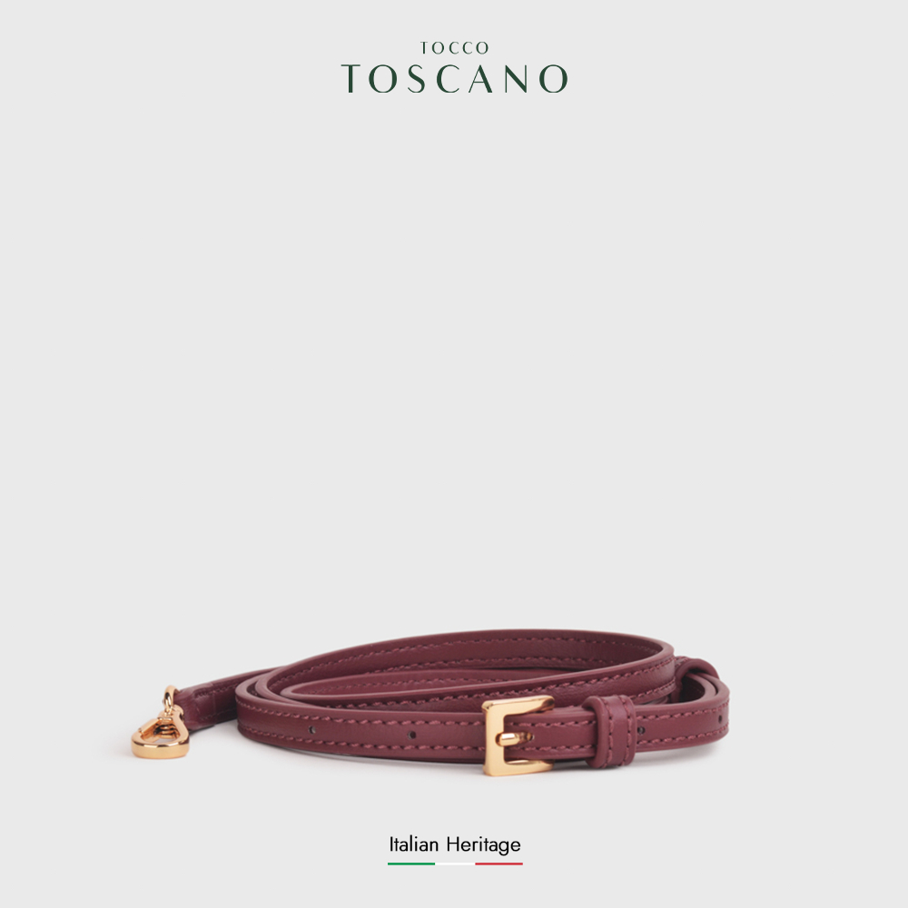 Tocco Toscano - Iduna 10mm Adjustable Bag Strap (Wine)
