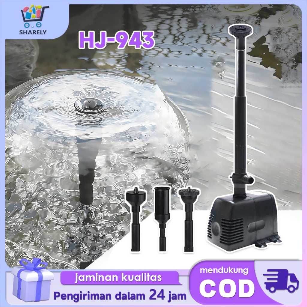Pompa Air Mancur Kolam Ikan 800L/H Mesin Air Mancur Terjun Koi Pompa Air Terjun Kolam Ikan