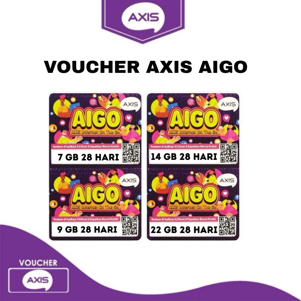 Voucher Data AXIS Aigo Paket Nasional