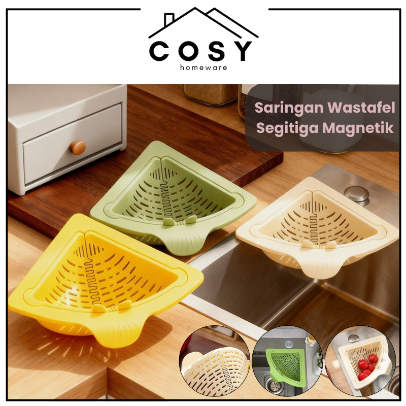 COSY Penyaring Sampah Wastafel Saringan Bak Cuci Piring Sudut Dapur/Rak Penyaring Sampah Wastafel/Sa
