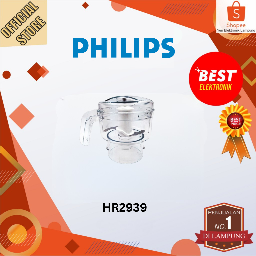PHILIPS HR2939 Chopper Penggiling Daging Meat Grinder Untuk Blender