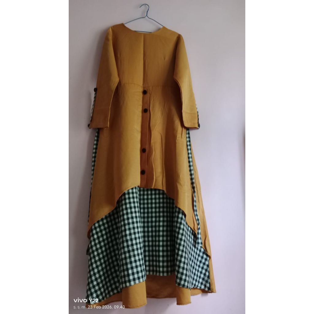 gamis mustard