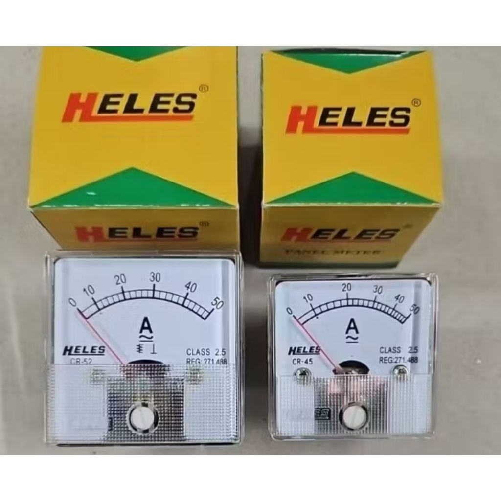 Ampere Meter Direct Analog AC/DC Heles CR-52 dan Fort FT-45