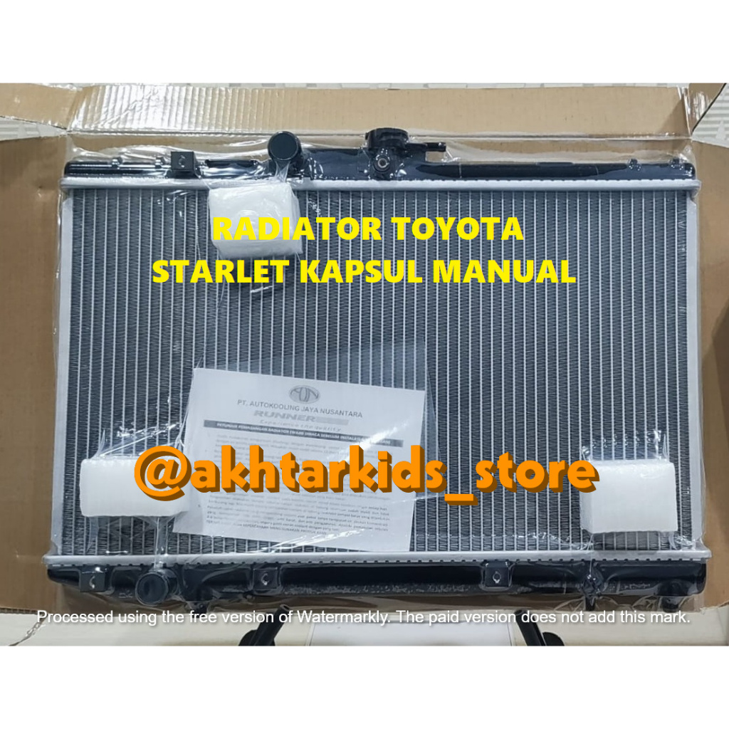 Radiator Starlet Kapsul Manual Runner