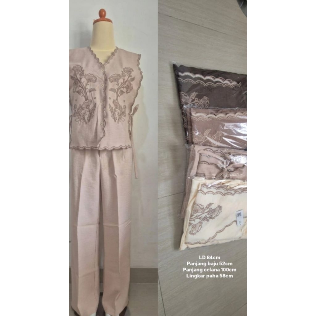 setelan linen premium