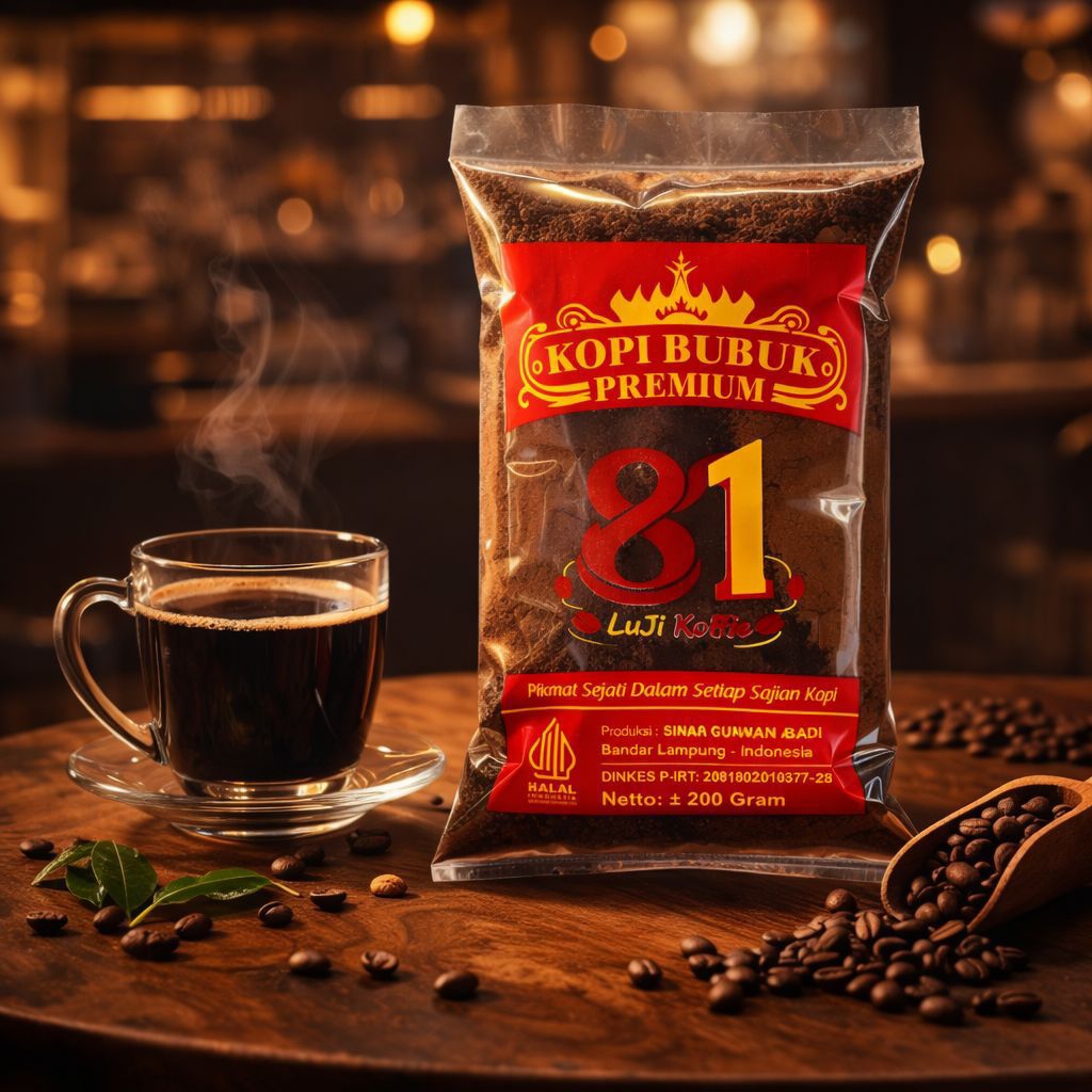 Premium Kopi Lampung | Kopi Bubuk Cap 81 Produksi Lampung 200gr / Kopi Bubuk / Kopi Lampung