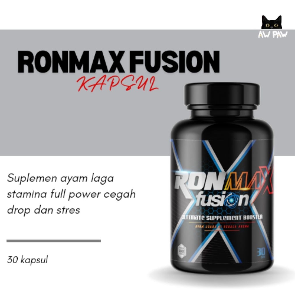 RONMAX FUSION - KAPSUL HARIAN AYAM ADUAN BOOSTER HARIAN AYAM ADUAN JAMU AYAM PETARUNG