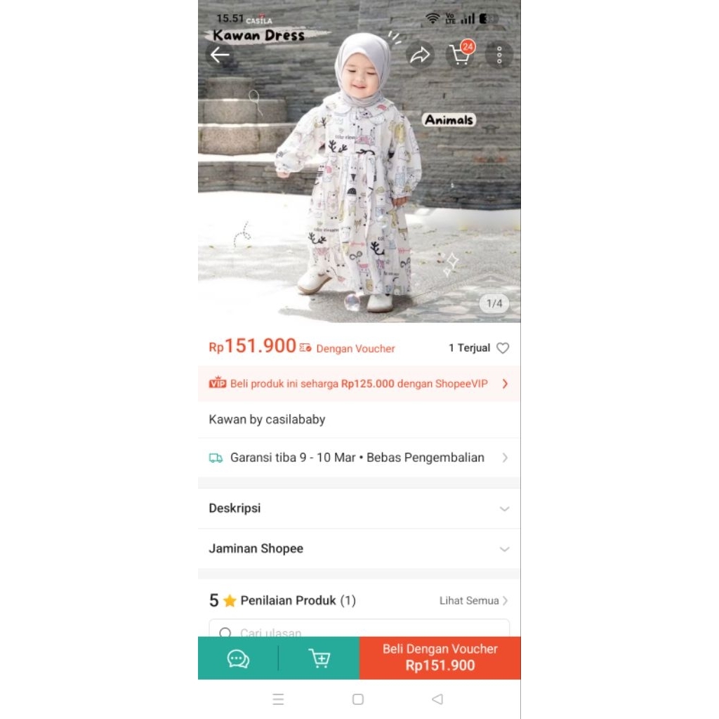 preloved casila 6-12 bulan