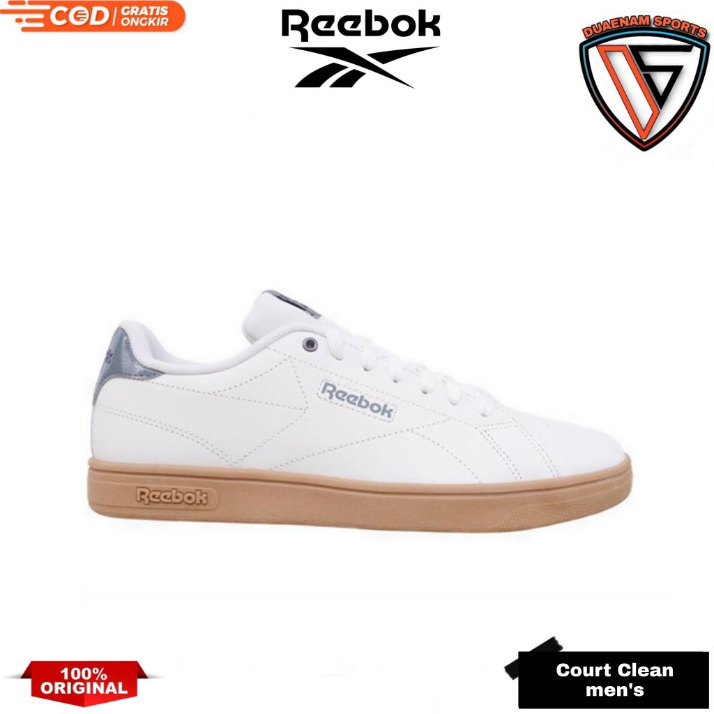 SALE REEBOK COURT CLEAN MEN'S CASUAL SHOES-WHITE