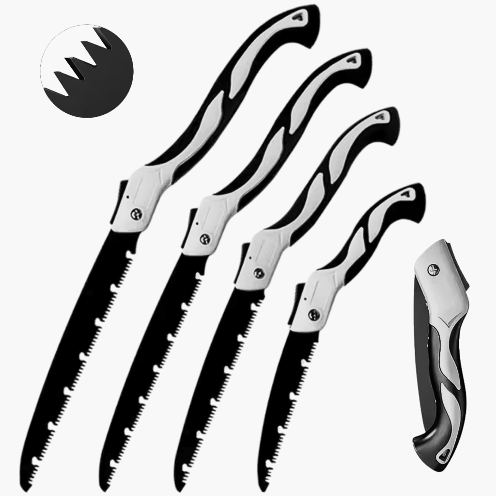 Gergaji Lipat Kayu Manual Besar Baja SK5 Portable Potong Dahan Ranting Pohon Pegangan Anti Slip Taha