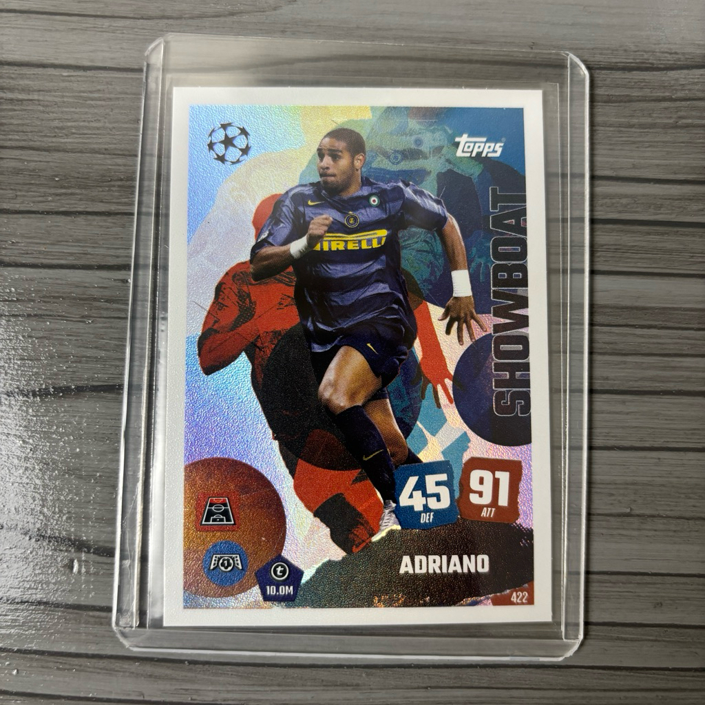 Kartu Bola Adriano Showboat Topps Match Attax 2025 2026 Inter Milan