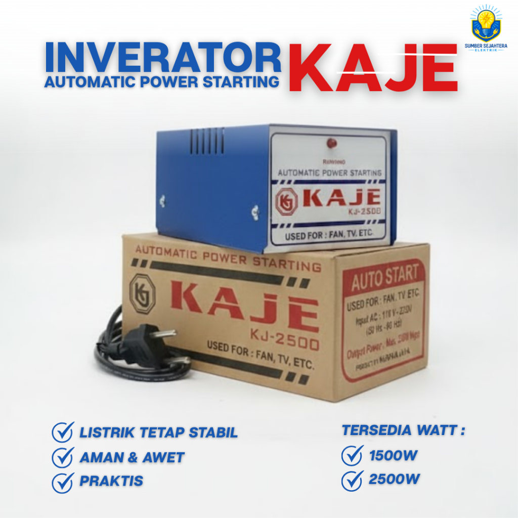 Inverator Kaje KJ-1500 KJ-2500 1500W 2500W Power Start Input AC 110-220V Output Max 2500W