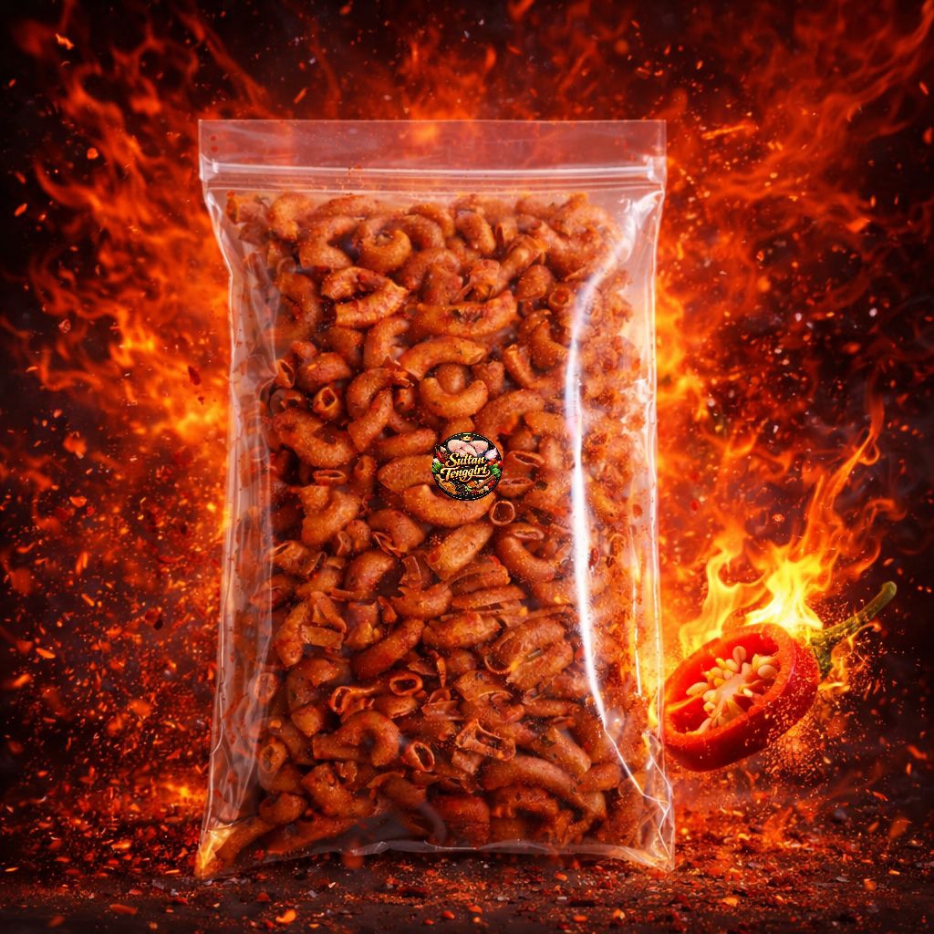 1kg Makaroni pedas - makanan ringan