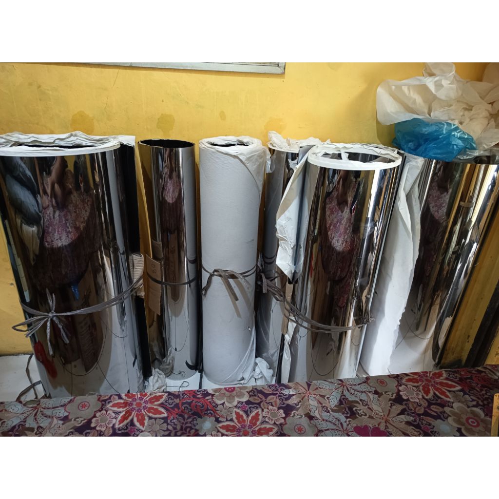 5 lembar Plat Stainless Mirror ba 430 0,3mm A (full) - Lembaran 1x2 meter